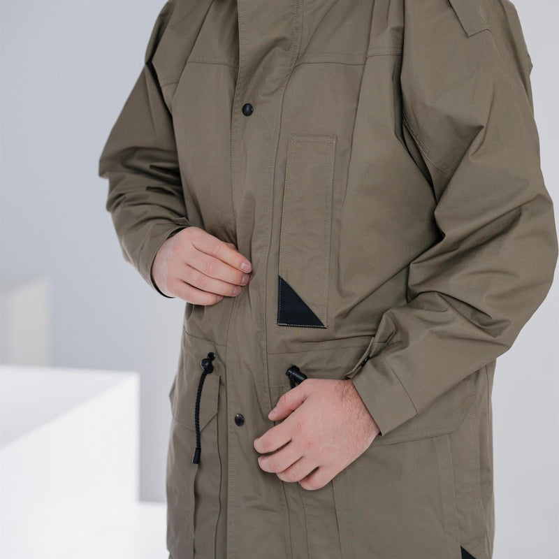 Echte Nederlandse leger Parka met voering OD Green Coat Men Officier Jacket Khaki Nieuw