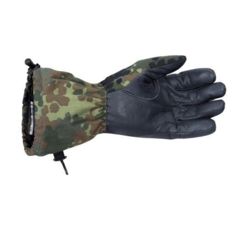 Echt Duits leger flecktarn camo winter warme gevechtshandschoenen bekleed militair