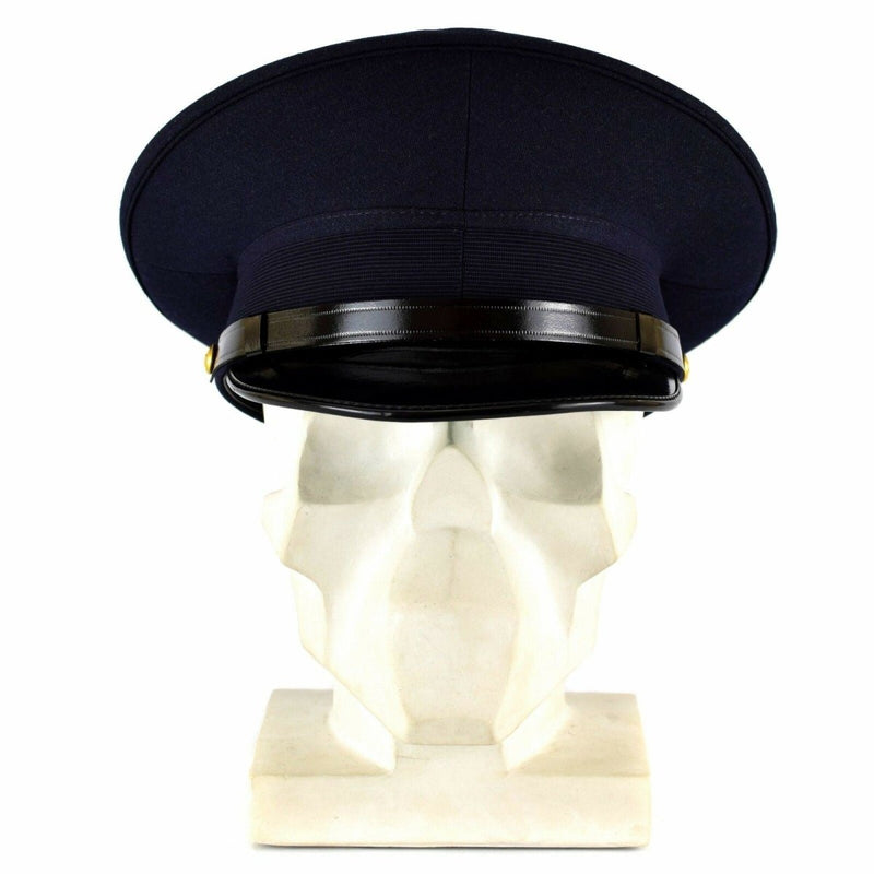 Echt Italiaans leger piekte piek Cap militaire luchtmacht vizier Foerage Cap Blue