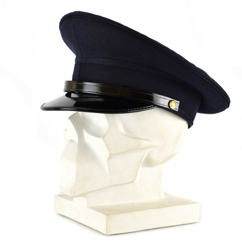 Echt Italiaans leger piekte piek Cap militaire luchtmacht vizier Foerage Cap Blue