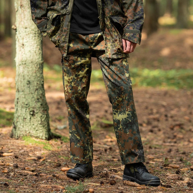 Duitse militaire stijl Veld Laadbroek Flecktarn Camo Combat Army Acu -broek