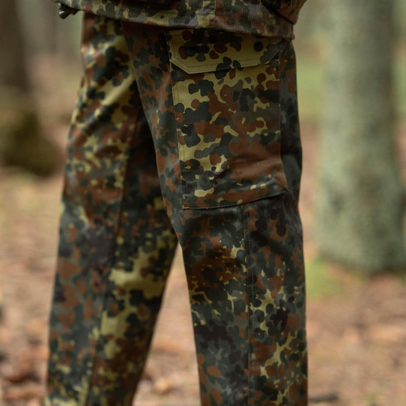 Duitse militaire stijl Veld Laadbroek Flecktarn Camo Combat Army Acu -broek