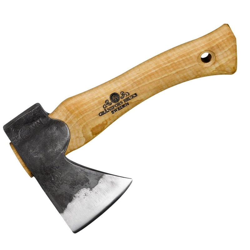 Gransfors Kubben Hand Hatchet 413 Carbon Steel Hatchet Hickory Wood Handle