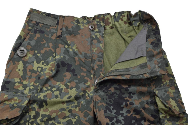 Leo Kohler Kbs Flecktarn Camo tactische broek Versterkte broek Troops Combat