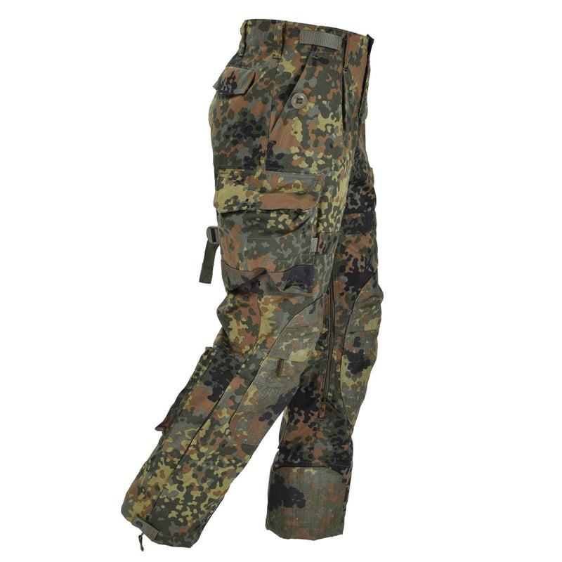 Leo Kohler Kbs Flecktarn Camo tactische broek Versterkte broek Troops Combat