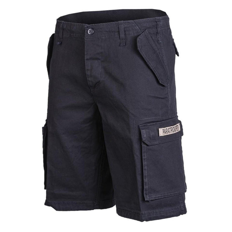 Mil-Tec Brand Army Style Vooruitse Black Moleskin Lichtgewicht Paratrooper shorts