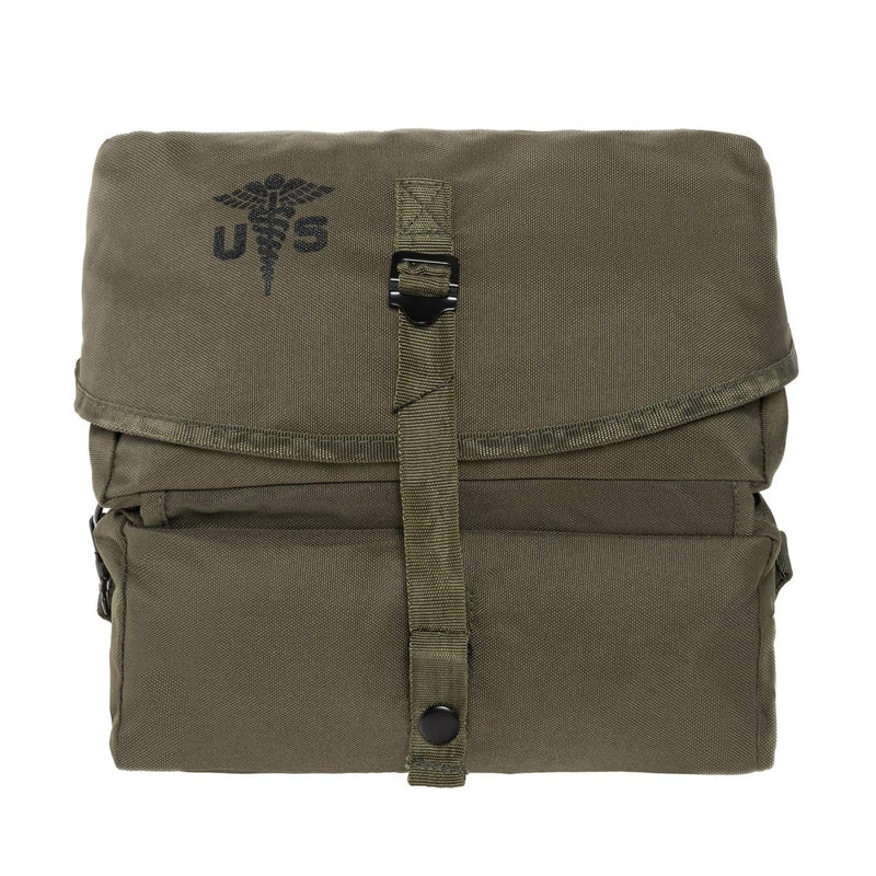 MIL-TEC Medical Bag Kit 7L Main Pocket 2 Way Zippers Adjustable Strap Olive