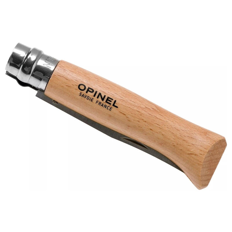 Opinel n ° 08 klassiek vouwpakmes synthetisch lederen schede ring slot