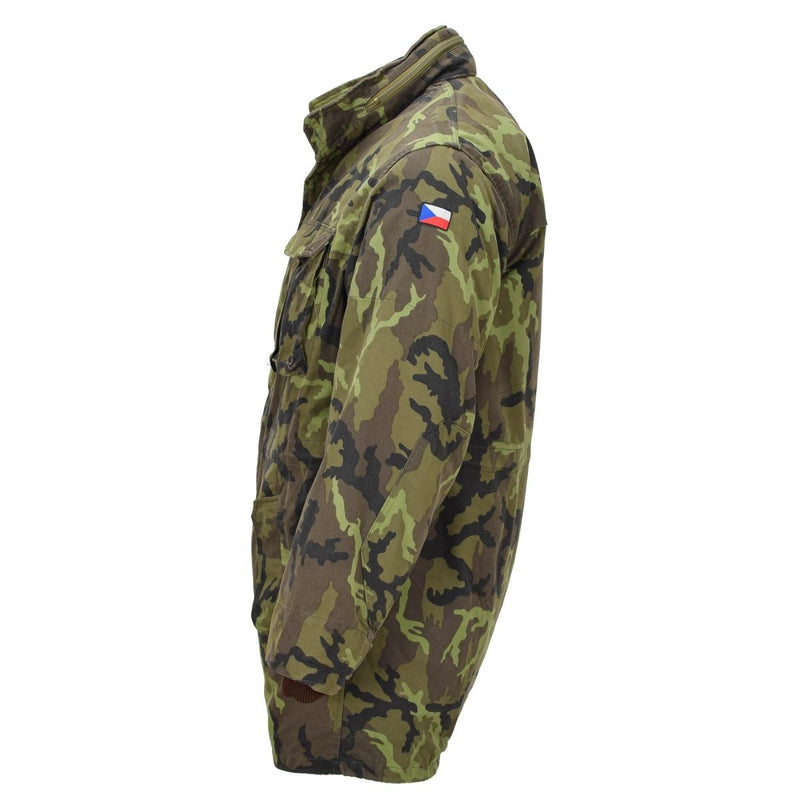 Originele Tsjechische militaire parka -stijl jas Linning Faux Fur M95 Camouflage