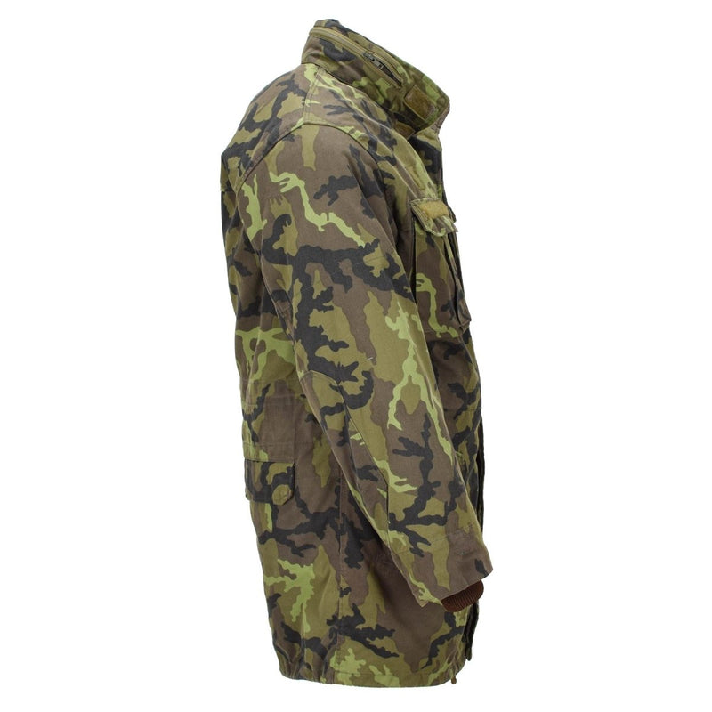 Originele Tsjechische militaire parka -stijl jas Linning Faux Fur M95 Camouflage