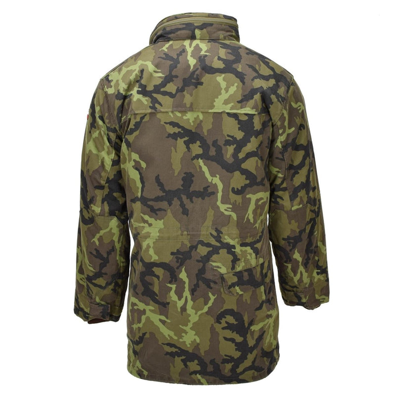 Originele Tsjechische militaire parka -stijl jas Linning Faux Fur M95 Camouflage