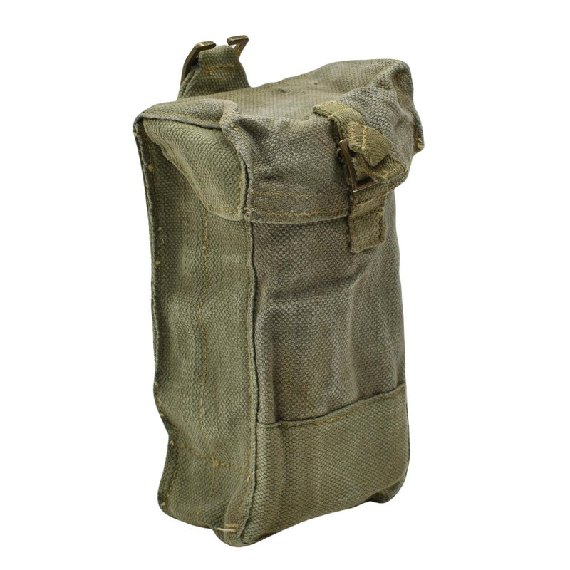 Origineel België Militair Duurzaam canvas Materiaal Small Magazine Pouch Bag Olive