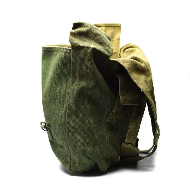 Originele Britse militaire M37 Haversack canvas tas grote zijtas olijf