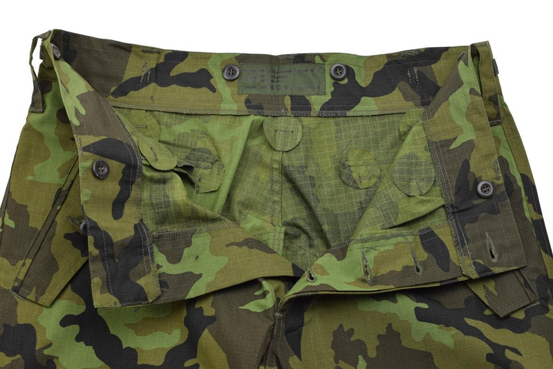 Originele Tsjechische militaire M95 veldbroeken ripstop grote zakken vizor 95 camo