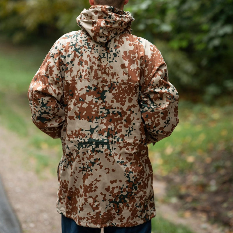 Origineel Deens leger regenjack waterdicht M84 woestijn camo tactische kap nieuwe