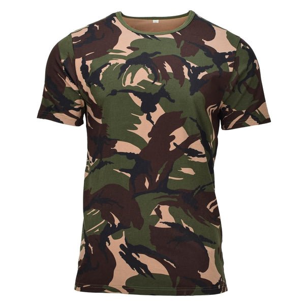 Originele Nederlands militair t -shirt lichtgewicht korte mouwen boscamouflage