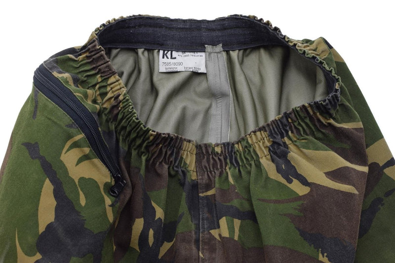 Originele Nederlandse militaire waterdichte broek Elastische taille DPM Woodland Camo