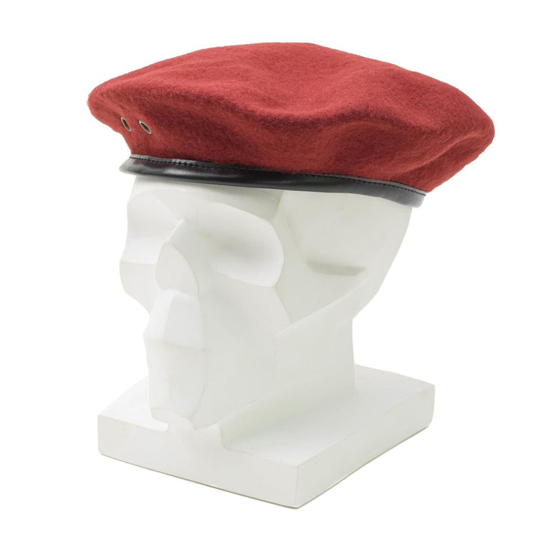 Origineel Frans militair Red Beret Hat Man Force Army Wol Lichtgewicht Cap Nieuw