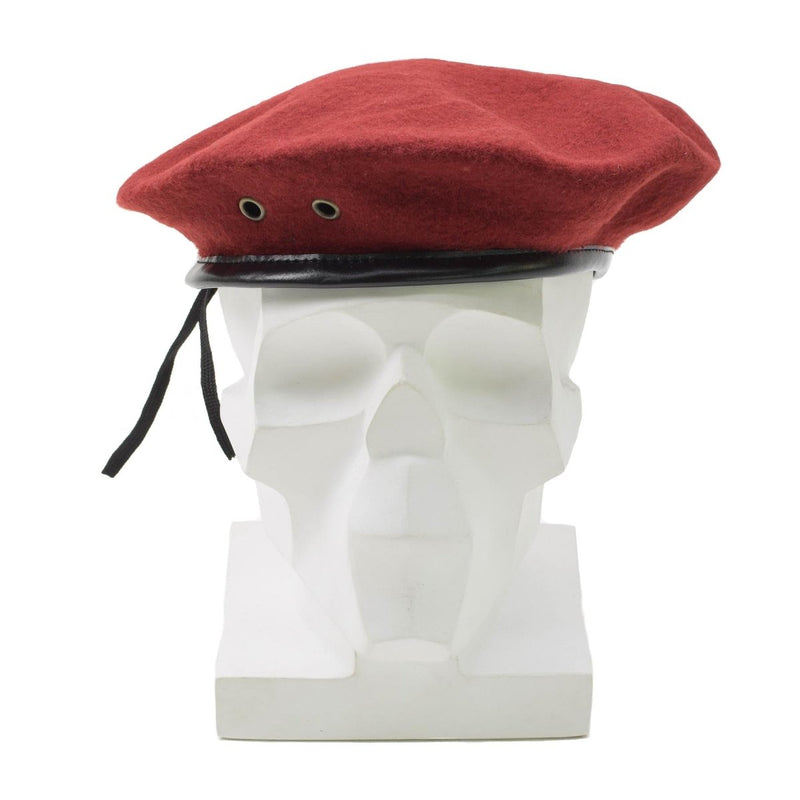 Origineel Frans militair Red Beret Hat Man Force Army Wol Lichtgewicht Cap Nieuw