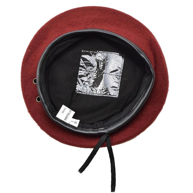 Origineel Frans militair Red Beret Hat Man Force Army Wol Lichtgewicht Cap Nieuw