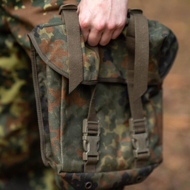 Origineel Duits leger flecktarn camo gevechtszak militair surfensysteem overschot