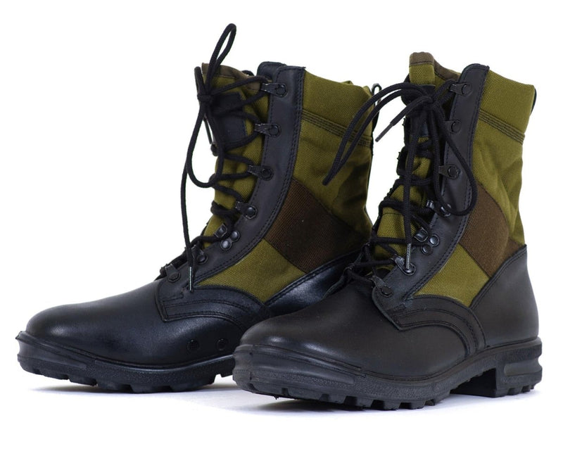 Original Duitsland Army Tropical Boots Baltes Black/Od Green Military Surplus Nieuw