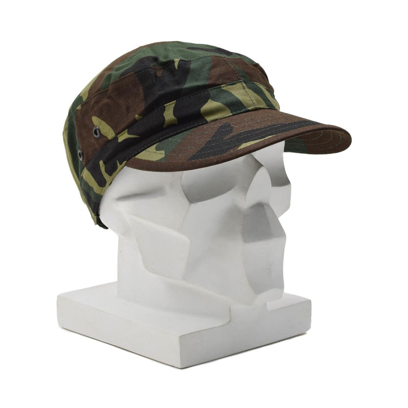 Originele Italiaanse militaire gevechten Cap Woodland camouflage ventilatie oogjes