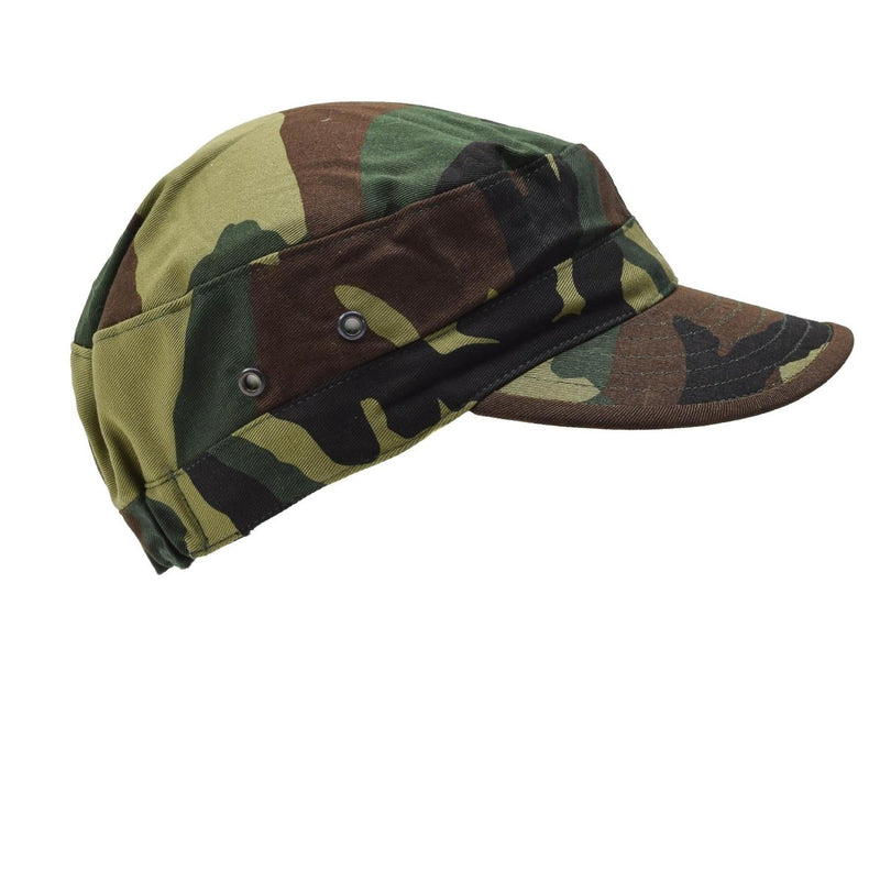 Originele Italiaanse militaire gevechten Cap Woodland camouflage ventilatie oogjes