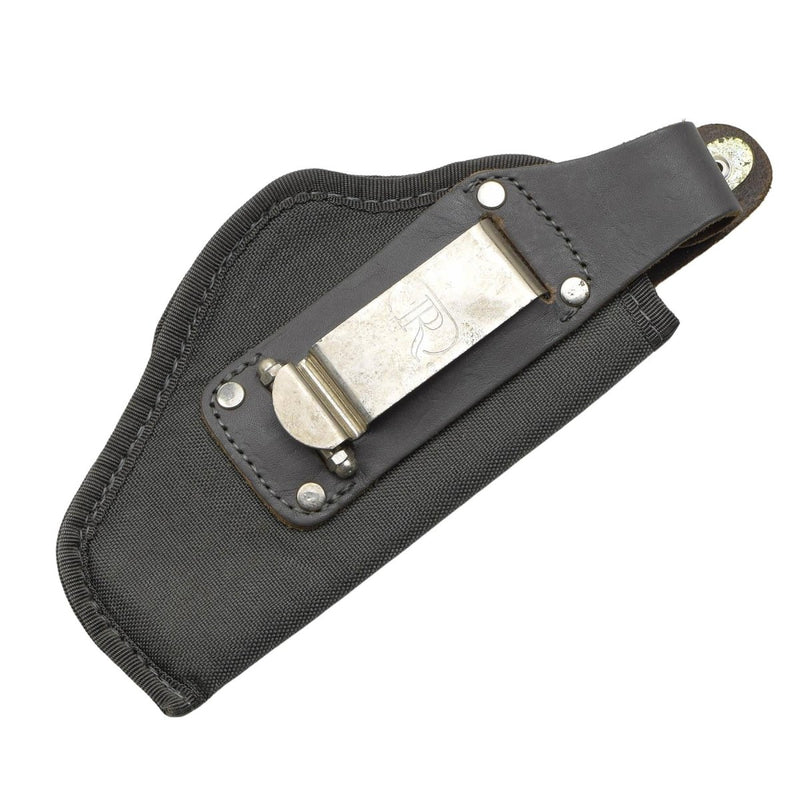 Originele Italiaanse militaire pistool Holster Snap knop Sluiting leergrijs