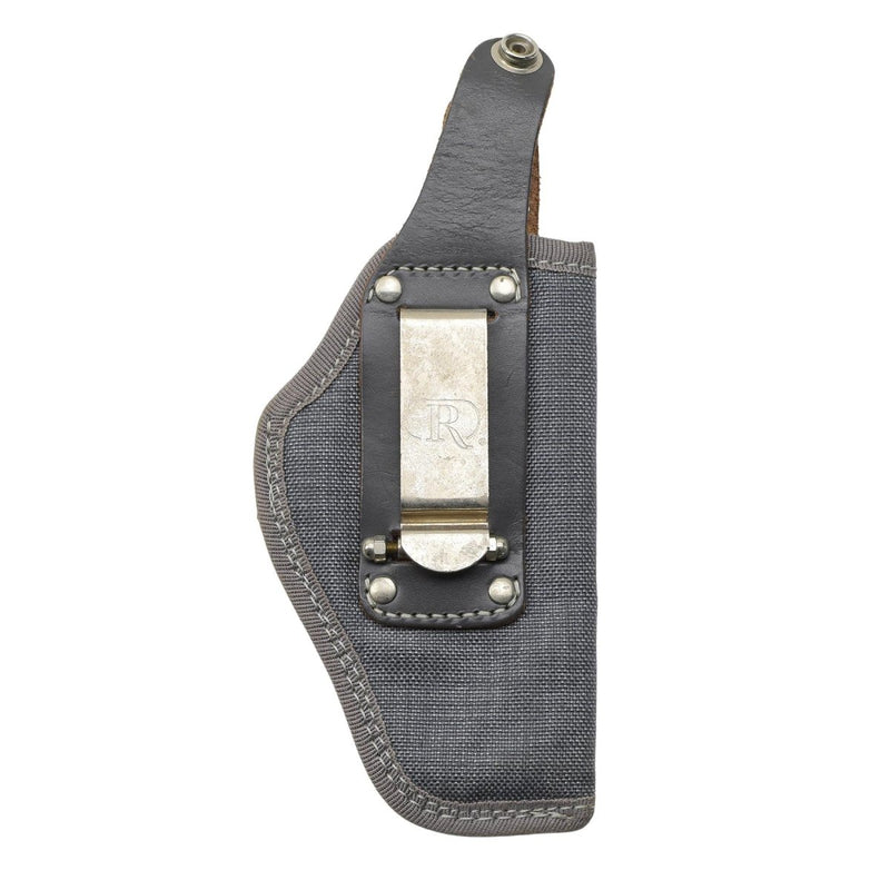 Originele Italiaanse militaire pistool Holster Snap knop Sluiting leergrijs