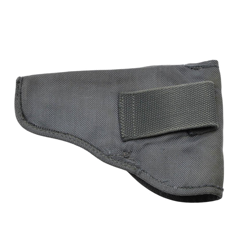 Originele Italiaanse militaire pistool holster snapknop duurzaam canvas grijs