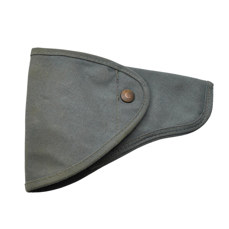 Originele Italiaanse militaire pistool holster snapknop duurzaam canvas grijs