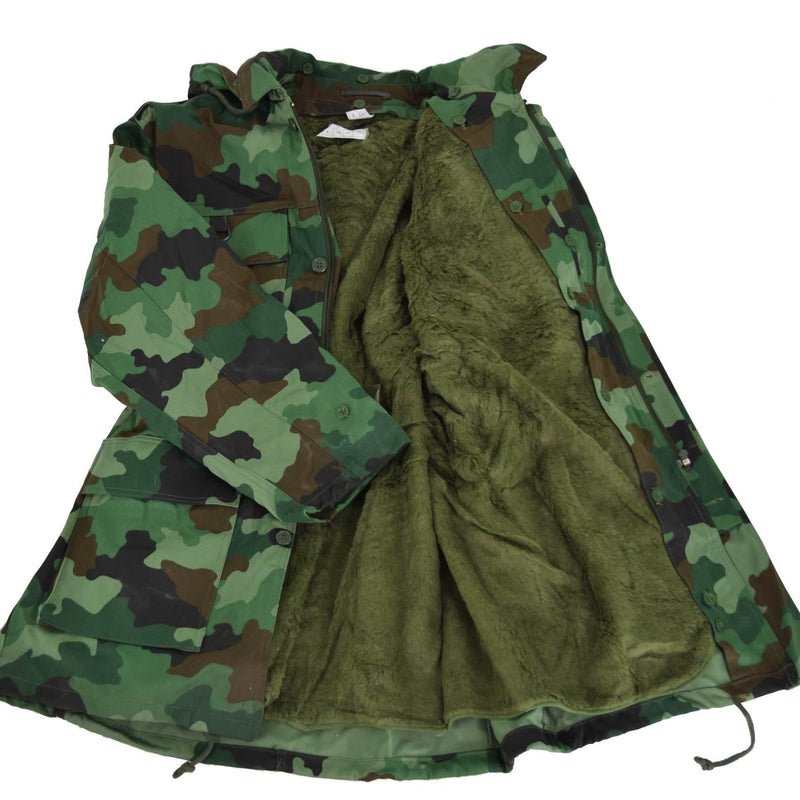 Originele Servische leger Parka Special Forces Troops BDU -jas met voering nieuw