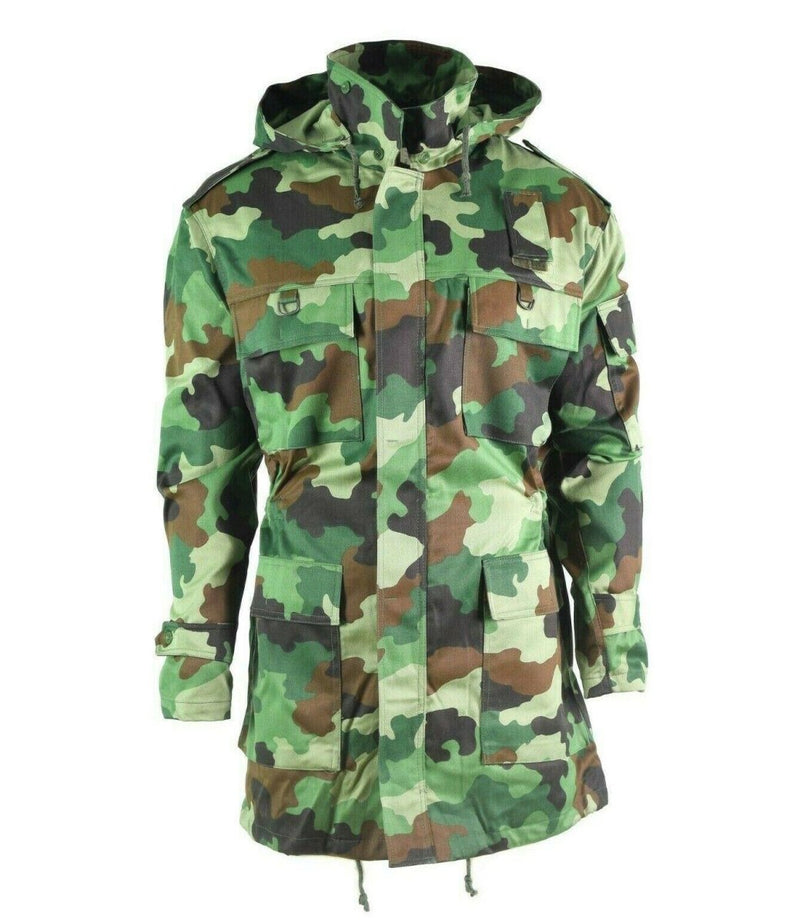 Originele Servische leger Parka Special Forces Troops BDU -jas met voering nieuw