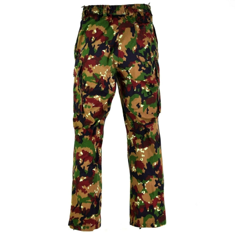 Originele Zwitserse legerbroeken M83 Combat Alpenflage Camo Field -broek Nieuw