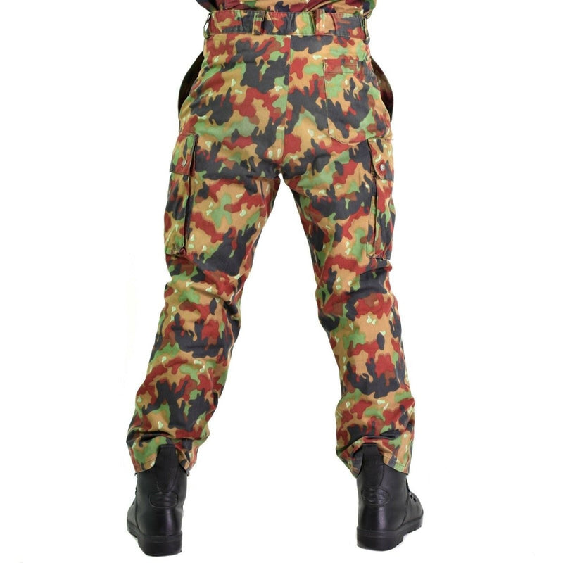 Originele Zwitserse legerbroeken M83 Combat Alpenflage Camo Field -broek Nieuw