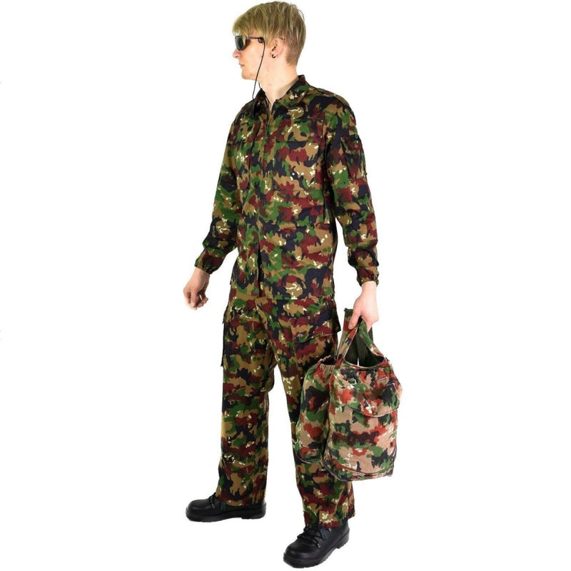 Originele Zwitserse legerbroeken M83 Combat Alpenflage Camo Field -broek Nieuw