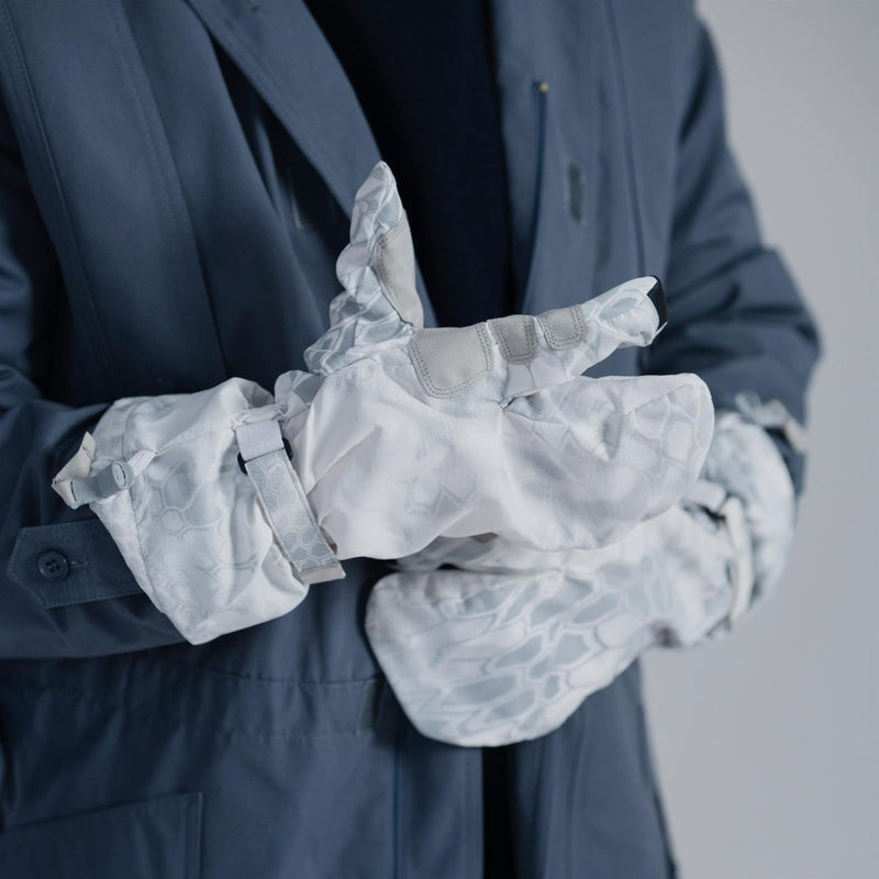 Originele Amerikaanse leger wanten witte camo warme winterhandschoenen touchscreen-ready nieuw