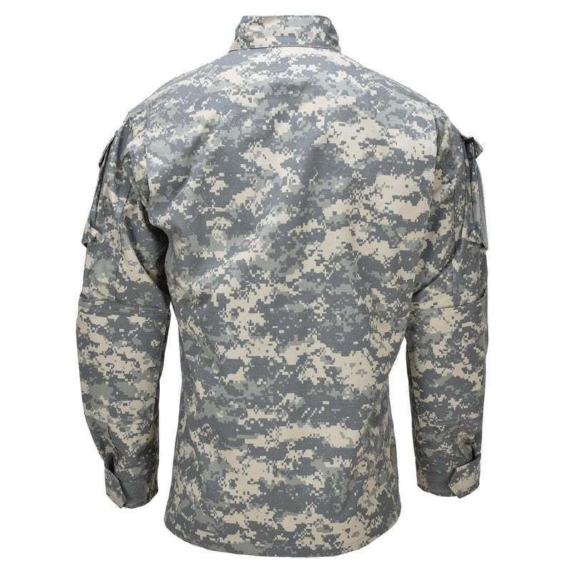 Originele Amerikaanse militaire uniforme jas versterkt ellebogen Acu digitale camouflage