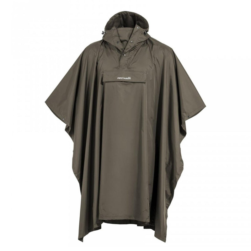 Pentagon Cloudburst Packable Poncho Waterdichte ademende reflecterende details