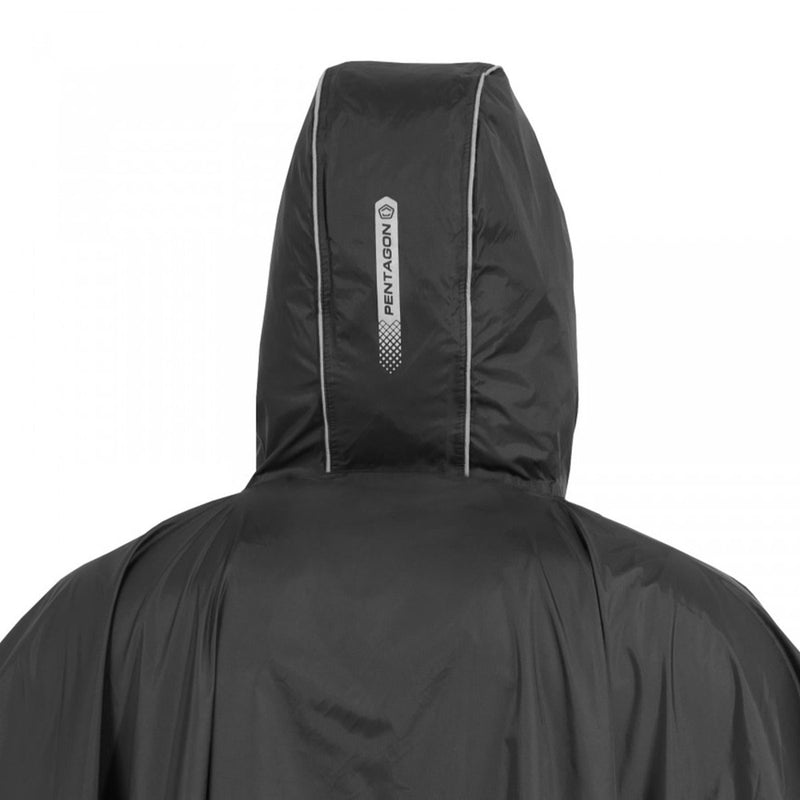 Pentagon Cloudburst Packable Poncho Waterdichte ademende reflecterende details