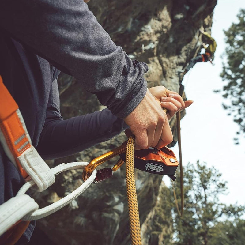 Petzl Grigri+ belay -apparaat bijgestaan ​​remmen rotsklimmen Rappelling Oranje