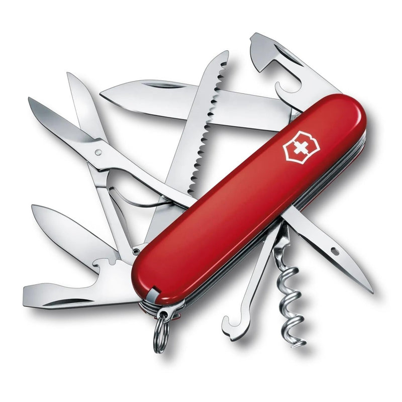 Victorinox Huntsman Multi Tool Knife 12 functies roestvrijstalen rode handgreep