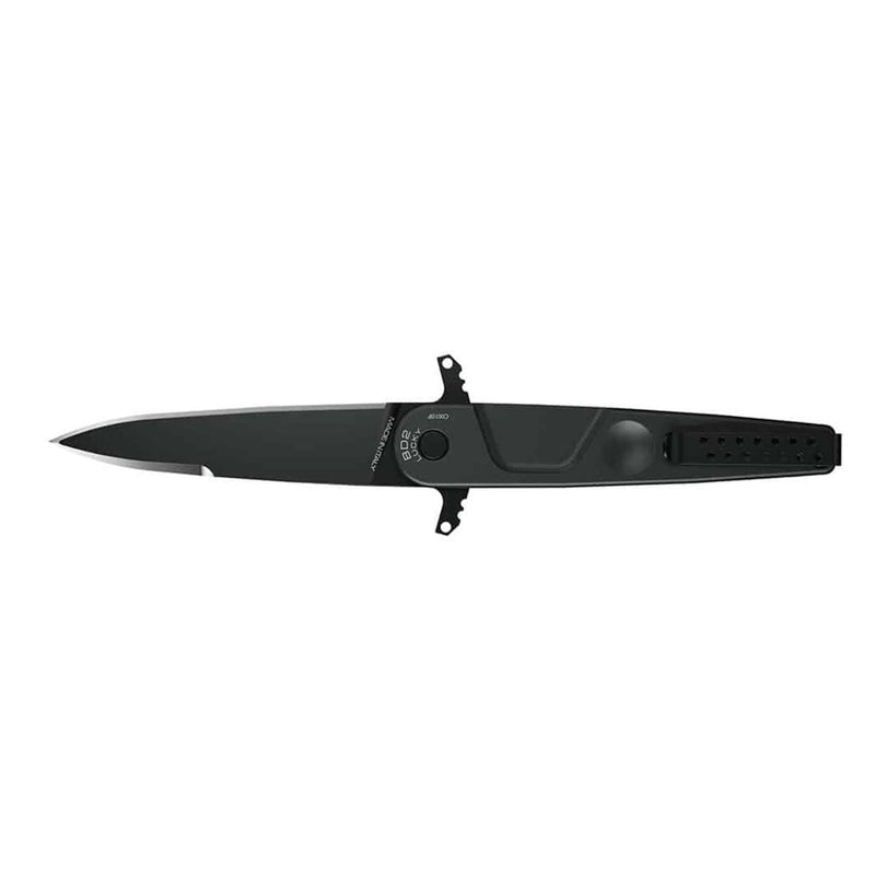 BD22 LUCKY BLACK survival tactical pocket knife spear point Bohler N690 steel plain edge blade Italian knives ExtremaRatio