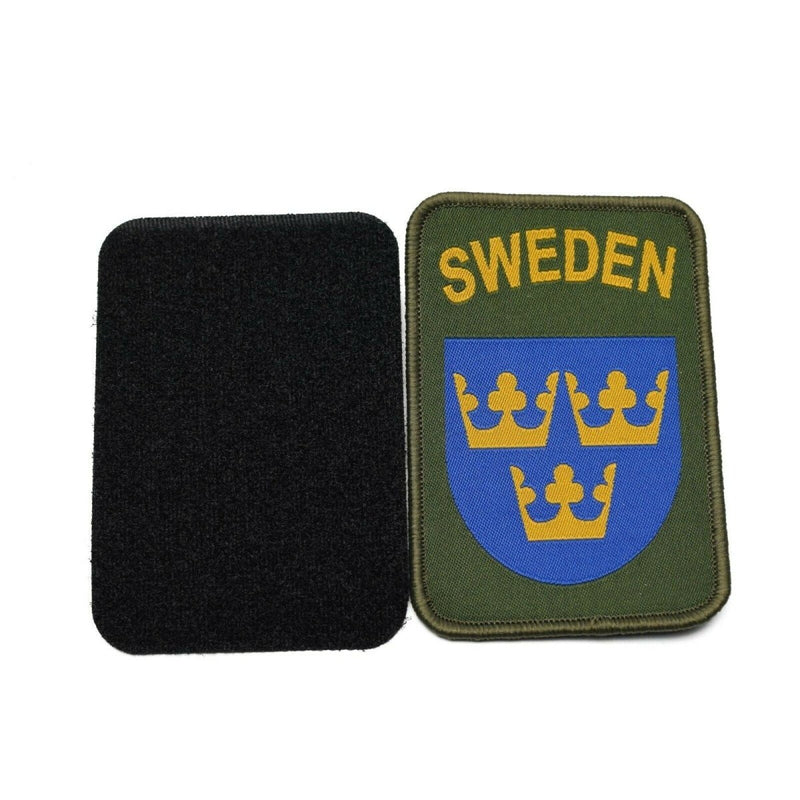 Sweden Patch Clothing Loop and Hood Sweden Military Three Crowns