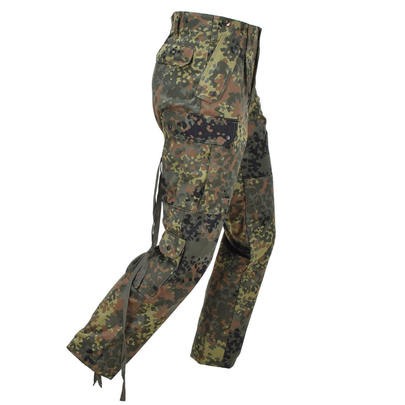 Leo Kohler BDU pants Bundeswehr flecktarn camo field tactical paintball trousers drawstring ankles