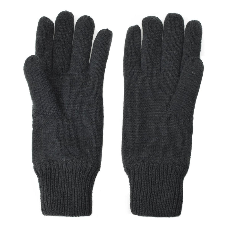 Mil-Tec Gloves Men Warm Knitted THINSULATE™ lining Black Winter tactical gear