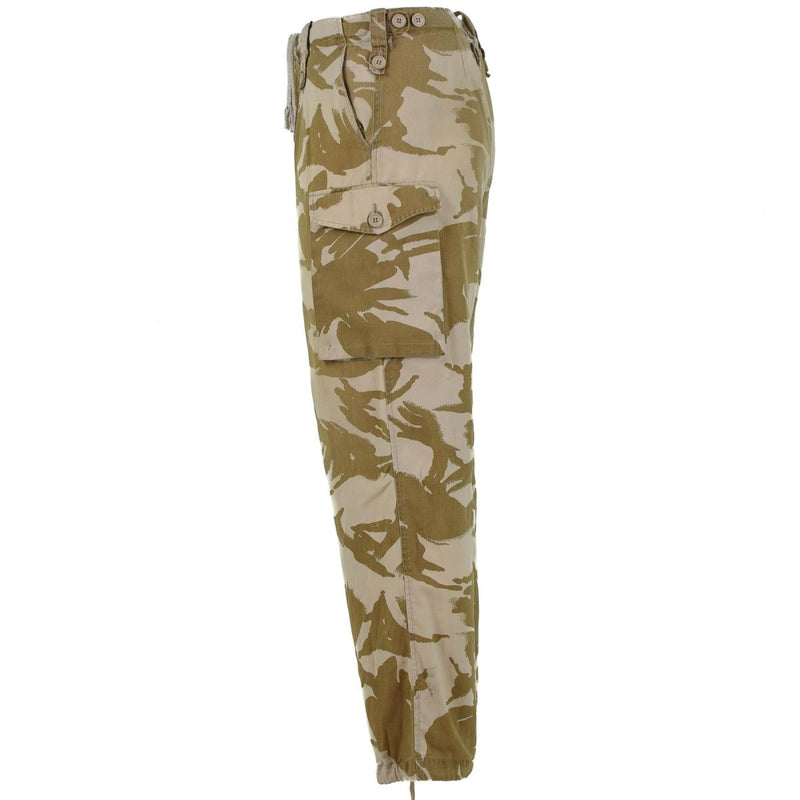 Vintage original British army desert camo pants lightweight combat trousers