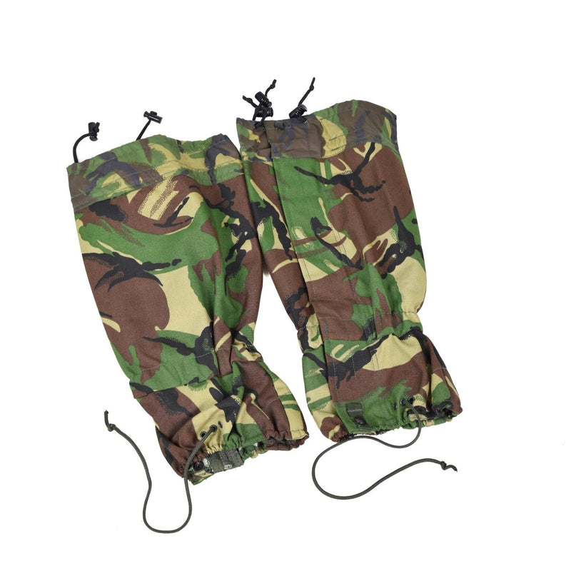 British army DPM camouflage gaiters waterproof standard size