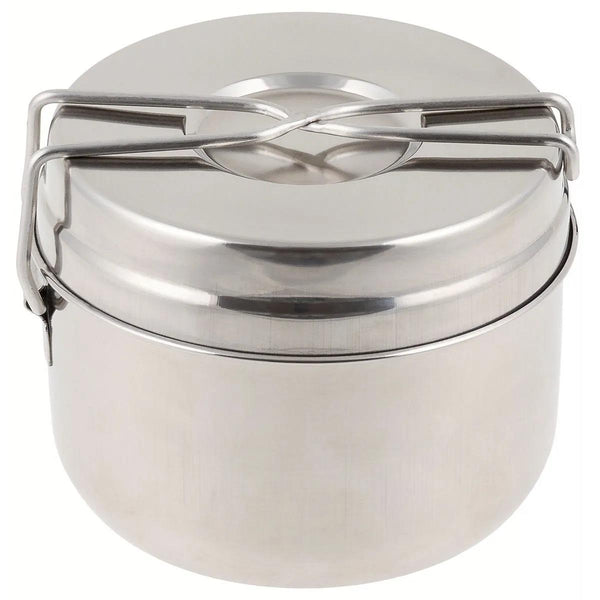 Original Czech Army stainless steel mess tin set camping outdoor cooking set pot pan compact